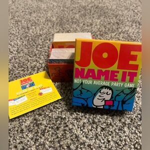 New! Joe Name It Party Game